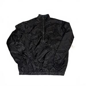 Disney Black Half-Zip Avengers Pullover Jacket Small thermal lining